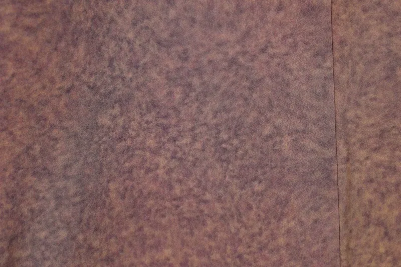Visiting kimono used, brown, purple, coral, green, ink, gold, blue, floral pattern, hand-painted Kyoto Yuzen dyeing, B1410