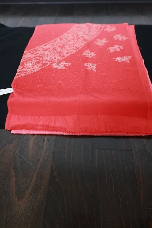 Brand new stole – red, beige, floral – R352