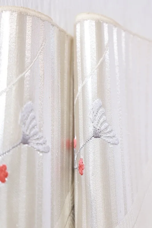 Nagoya Obi fabric – Brand New, Unfinished (Unsewn) – White, Silver, Gray, Purple, Pink, Red – A411