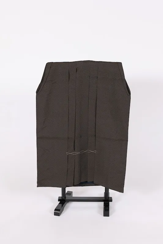 Men's Hakama (traditional Japanese trousers) - Green and Black Geometric Pattern - Lantern Design - B1505