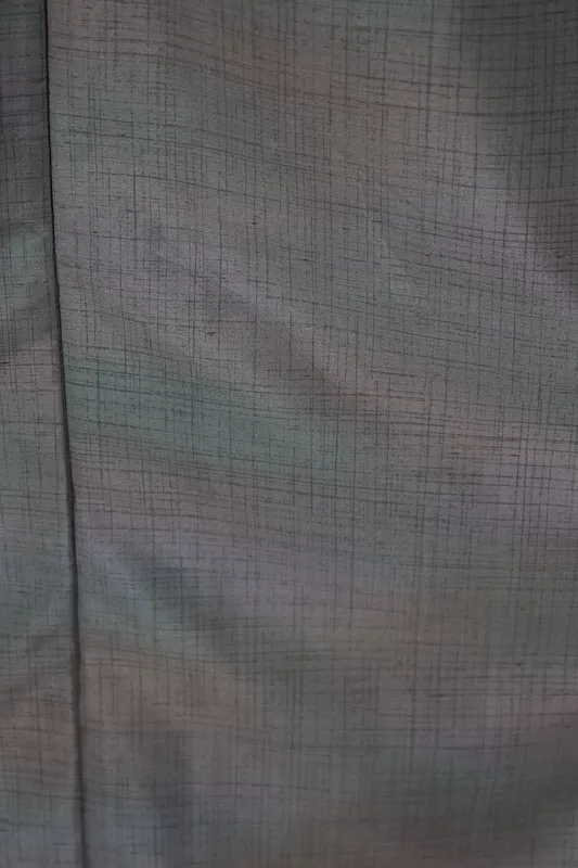 Oni-Tsumugi(Japan used kimono)  – Shades of Green – Hand-woven – K317