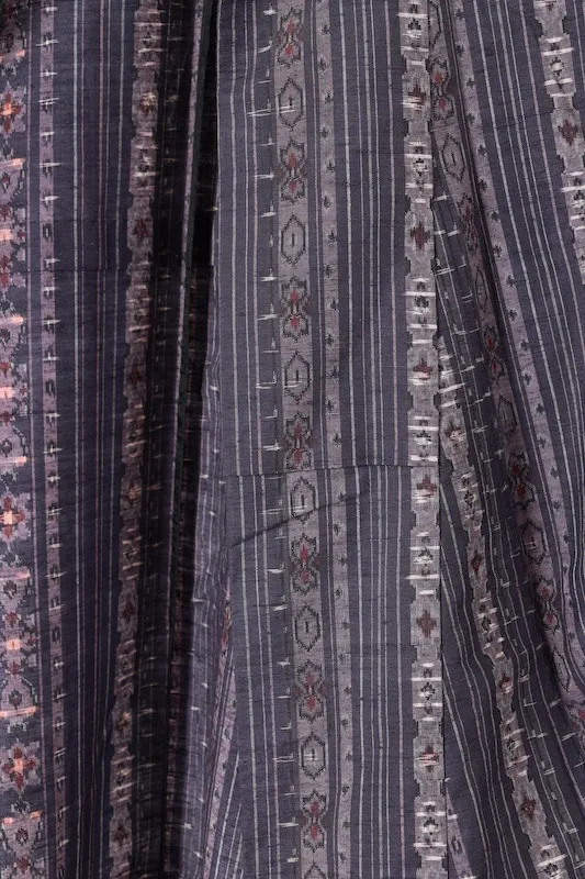 Akagi Tsumugi(Japan Pre-loved kimono) Shades of Purple, White, and Brown (A089)