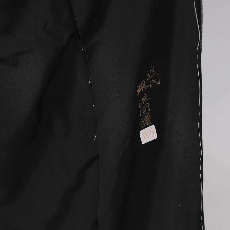 　Japan Kimono – Brand New, Untailored – Cranes, Rimpa Style, Kyo-Yuzen Dyeing / 1359