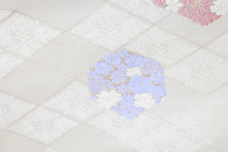 Nagoya Obi fabric – Brand New, Unfinished – Kara-ori Weave – Beige, GoldA407