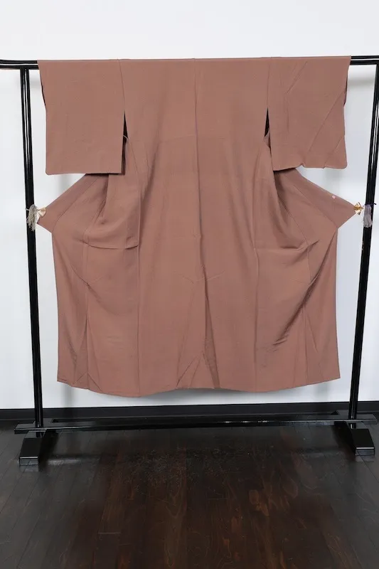 Ise-kata Komon (used kimono fabric), formal style, brown, artist-made, T13