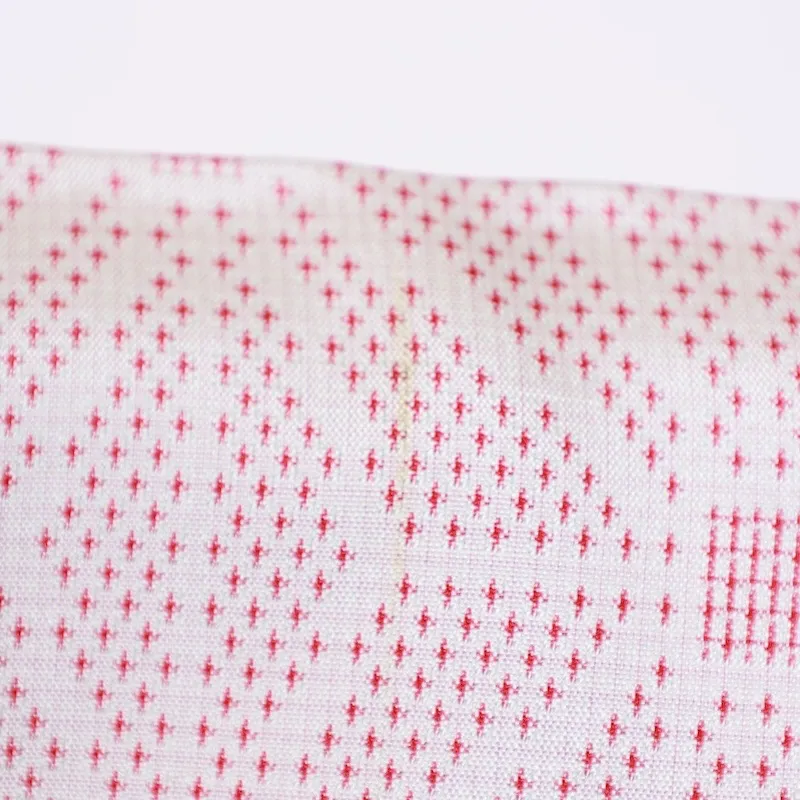 used Komon ( kimono) - Off-white with red hemp leaf pattern - T19