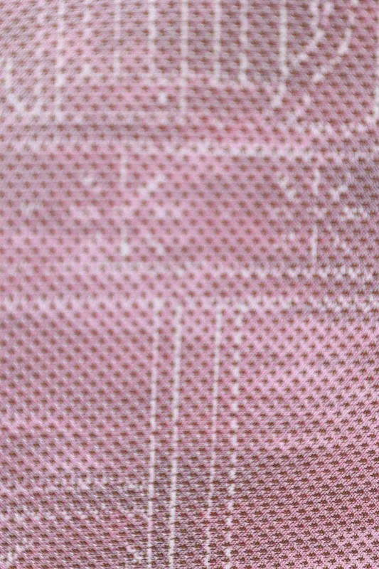 Tsumugi silk(Japan Pre-loved kimono); pale purple, gray, and white(A073)