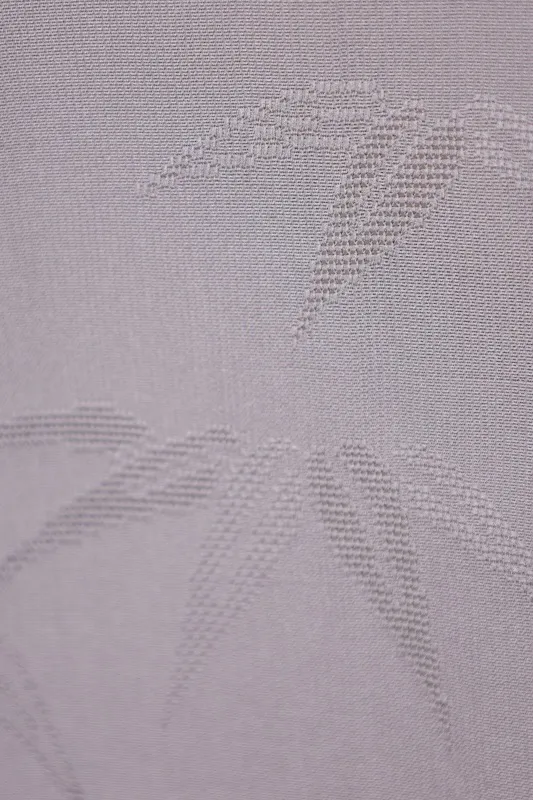 Summer Komon (used kimono fabric), Nishijin weave, gray, bamboo leaf pattern, R17