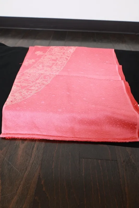 Brand new stole – red, beige, floral – R352