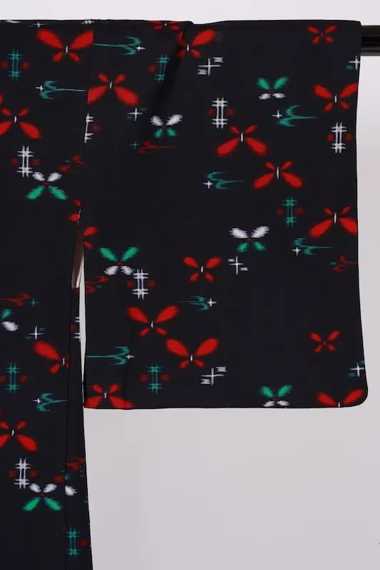 Japan used Haori – Indigo, Red, Green, White – Butterfly, Swallow,G95