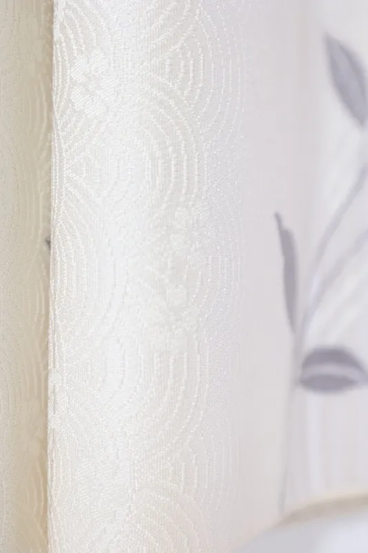 Nagoya Obi fabric – Brand New, Unfinished (Unsewn) – White, Silver, Gray, Purple, Pink, Red – A411