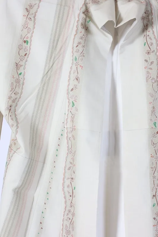 Tokamachi Tsumugi(Jaan used kimono) – Beige, Brown, Green, Indigo, WhiteK323