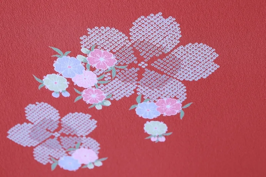 Komon fabric , brand new, unstitched. Colors: red, pink, gray, light purple, cherry blossom. J33