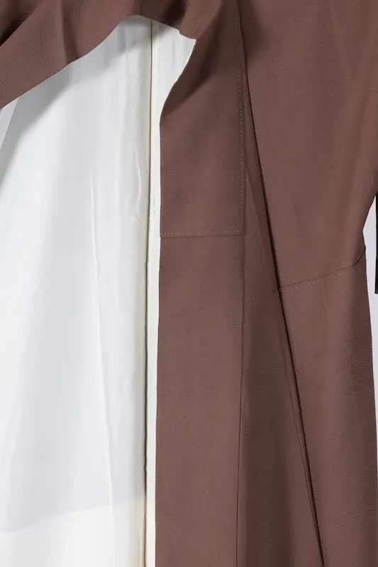 Tsukesage(Japan kimono) – Brand new and unused – Brown, gold, and oxidized silver –K294