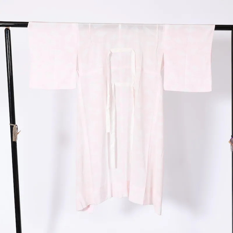 Nagajuban (Under-used kimono) – Pink – Fan Pattern – K200