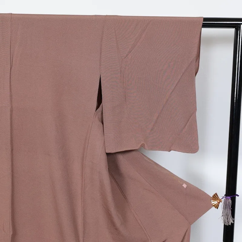 Ise-kata Komon (used kimono fabric), formal style, brown, artist-made, T13