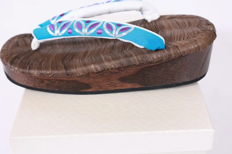Brand New Geta Sandals – Black-Wrapped Base – Made in Japan – AS26