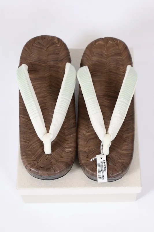 Brand New Geta Sandals – Black-Wrapped Base – Made in Japan – AS25
