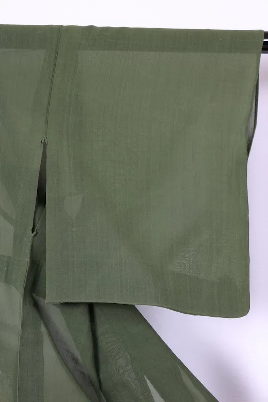 Summer(Japan used kimono) fabric,  green, R16