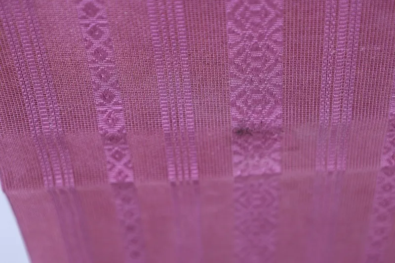 Summer Hakata Nagoya obi used, sheer fabric, shades of purple, Kenjo pattern, L17