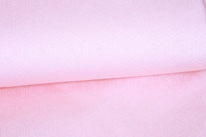 Nagoya obi used (sash), Shioze silk, cherry blossom pink, green, gray, yellow, peony, hand-painted, L52