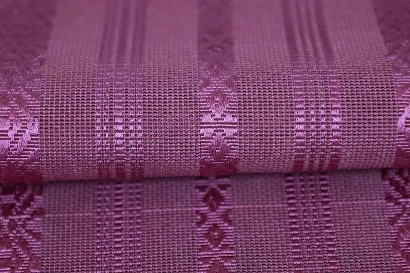 Summer Hakata Nagoya obi used, sheer fabric, shades of purple, Kenjo pattern, L17