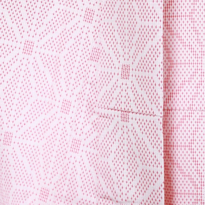used Komon ( kimono) - Off-white with red hemp leaf pattern - T19