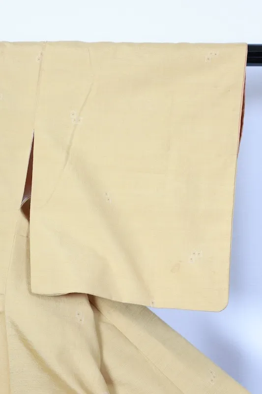 Yuki Tsumugi – Brand new and unused – Mustard, white, and brown – 80-kikko – R150