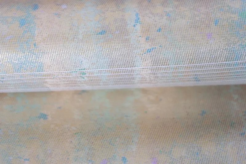 Nagoya Obi fabric – Brand New, Untailored – Silver, Gold – Mother-of-Pearl Inlay (Raden) – Gold/Silver –  A406