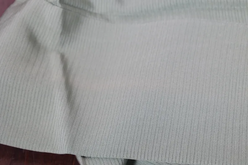 Summe used kimono, ro weave, mugwort green, single crest, Dakimiyoga, R21