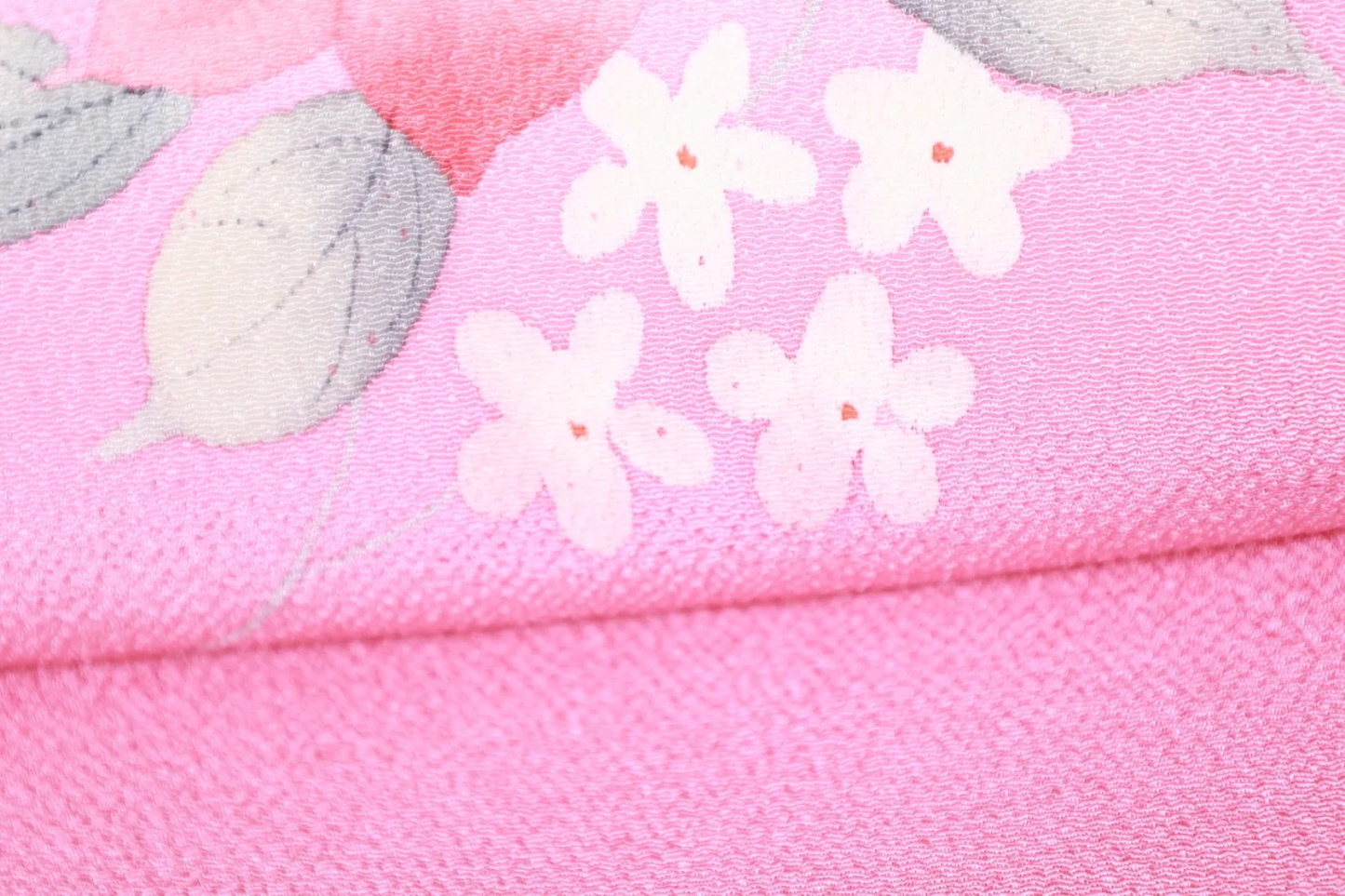 Nagoya Obi(used sash) – Shades of cherry blossom pink, white, and green; (R117)