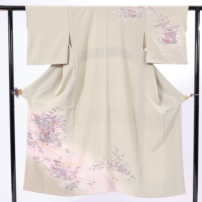 Japanese kimono (Houmongi) 100% silk /1012