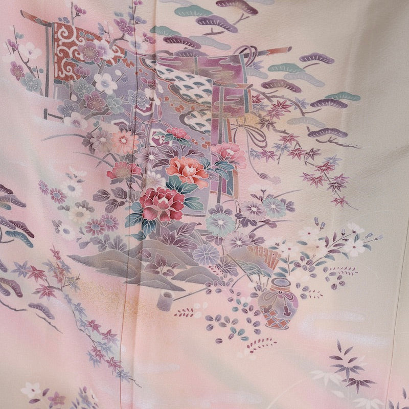 Japanese kimono (Houmongi) 100% silk /1012