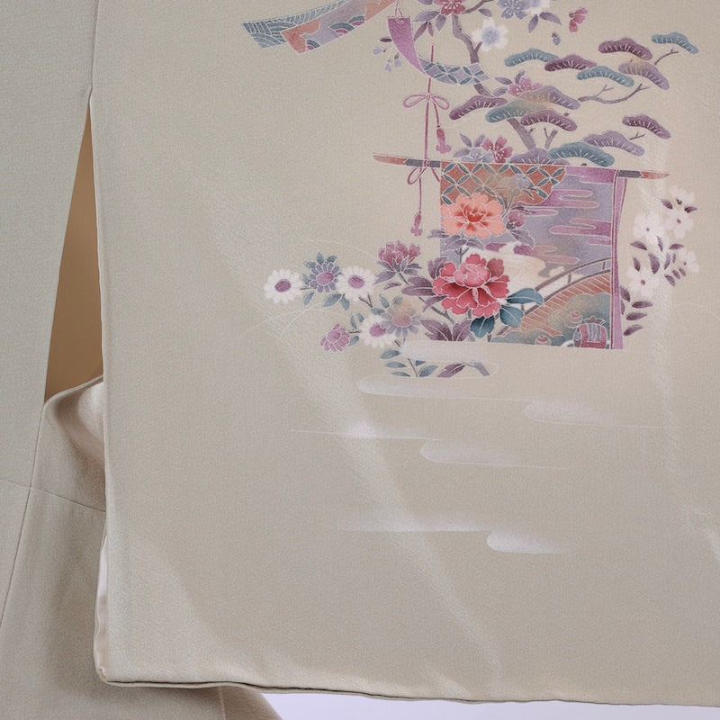 Japanese kimono (Houmongi) 100% silk /1012