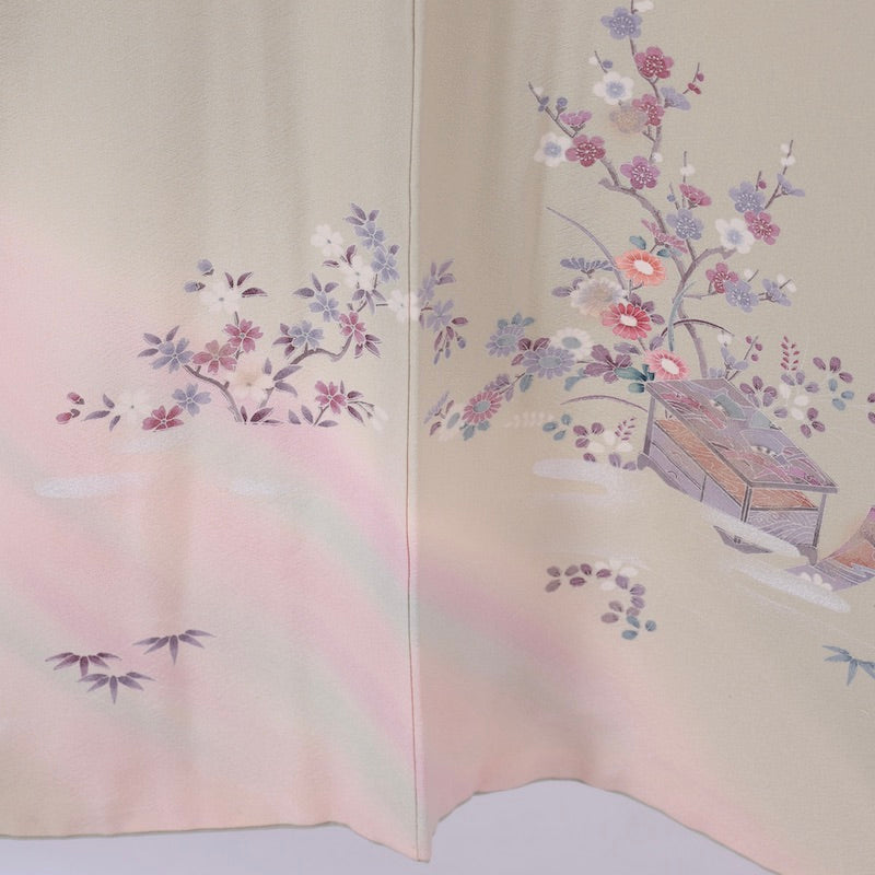 Japanese kimono (Houmongi) 100% silk /1012