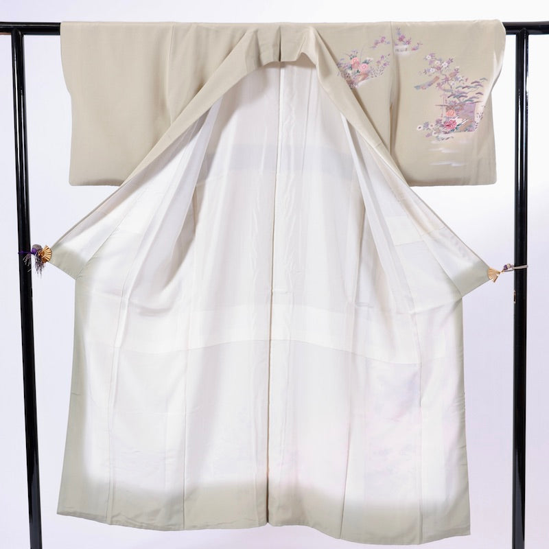 Japanese kimono (Houmongi) 100% silk /1012