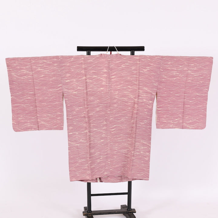 Japanese kimono  Coat (Michiyuki) M-size 100% silk  / 552