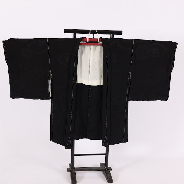 Japanese kimono  Jacket (Haori) S-size 100% silk  / 555