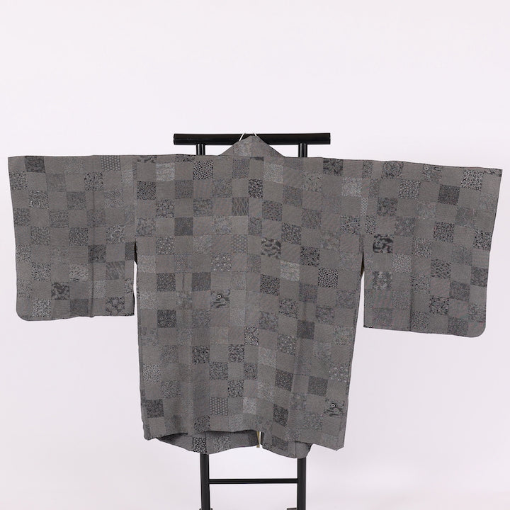 Japanese kimono  Coat (Dotyugi) M-size 100% silk  / 557