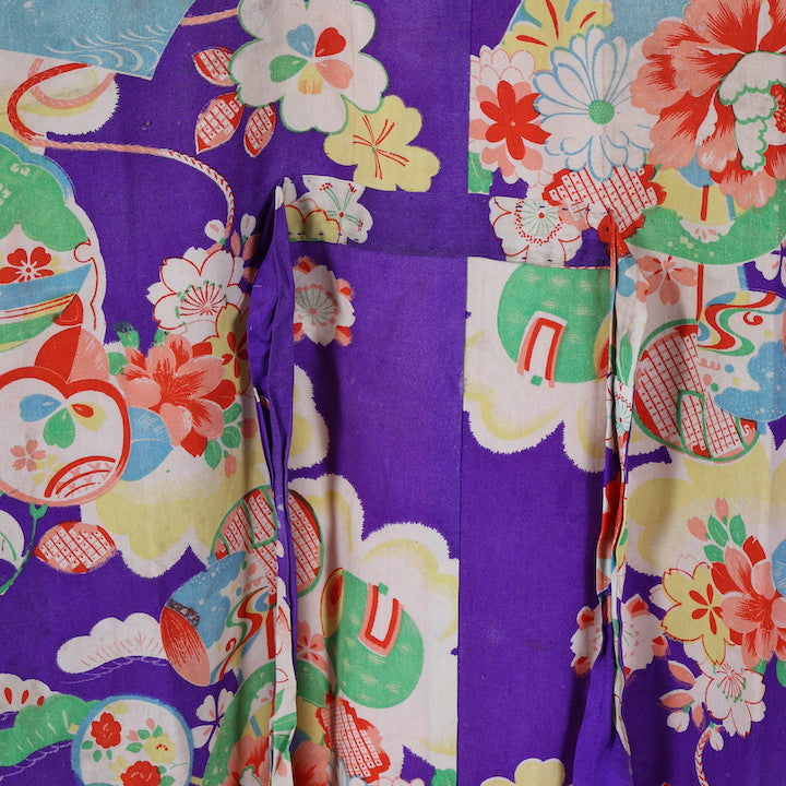 Antique Wear under the kimono undershirt(Nagazyuban)  100%silk / 564