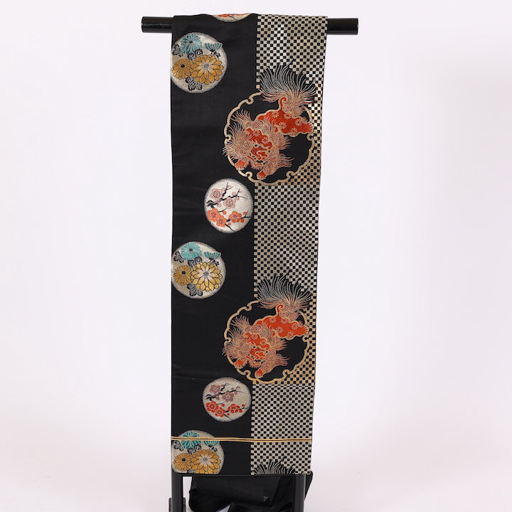 Japanese kimono sash belt (Nagoya-obi) 100% silk  / 577