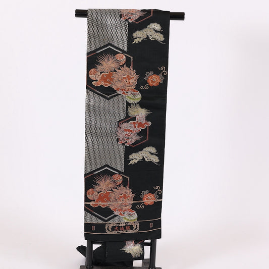 Japanese kimono sash belt (Nagoya-obi) 100% silk  / 578