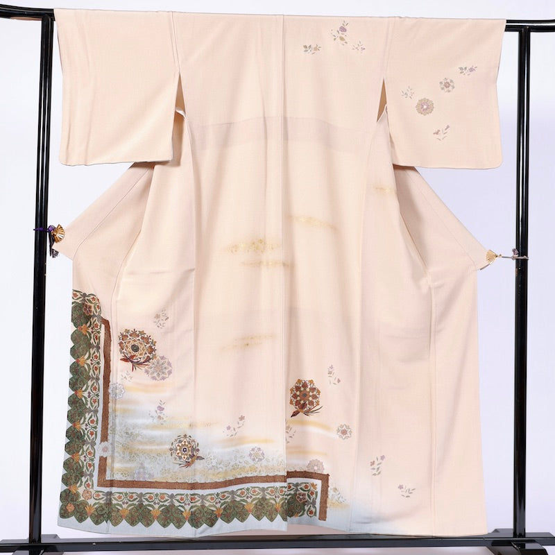 kimono (Houmongi) M-size 100% silk /1037