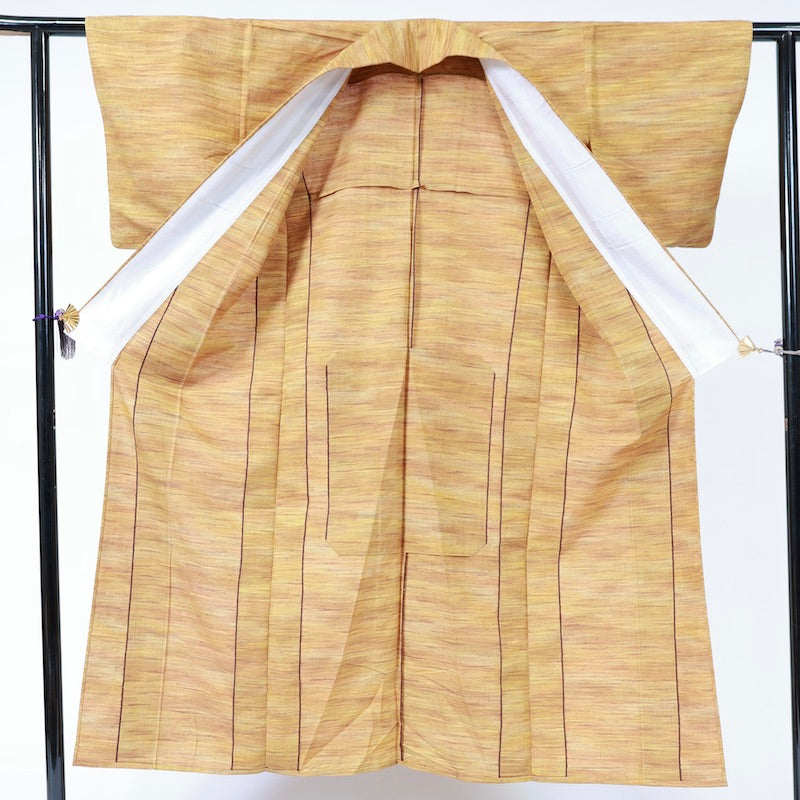 Japanese kimono (Tsumugi) M-size 100% silk /1042