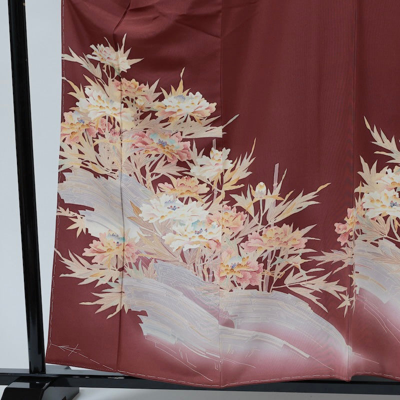 kimono (Irotomesode) M-size 100% silk /1038