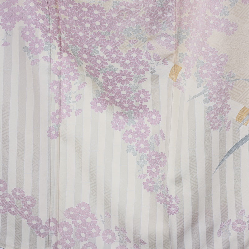 Japanese kimono  (Houmongi) M-size 100% silk  / 629