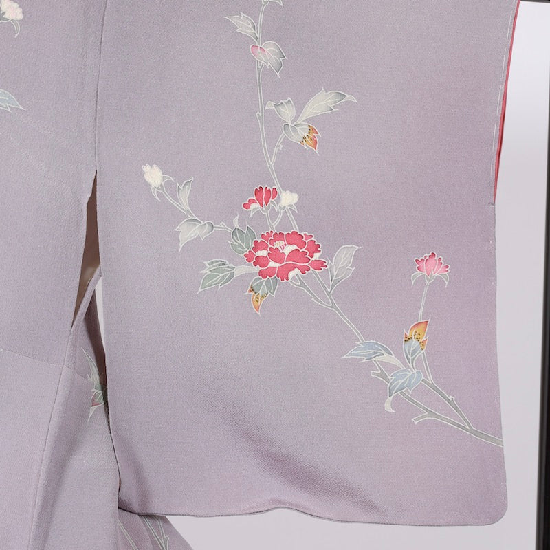 Used kimono  (Houmongi) M-size 100% silk  / 1099