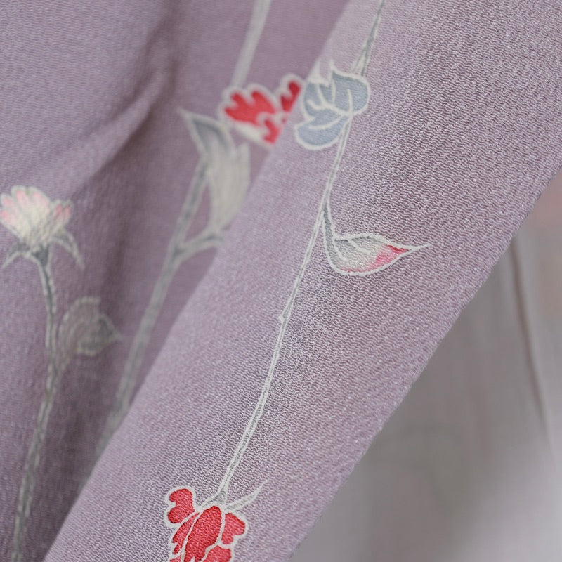 Used kimono  (Houmongi) M-size 100% silk  / 1099