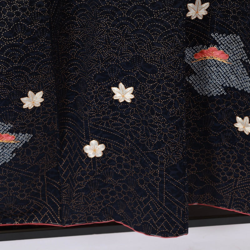 Used kimono  (Tsukesage) M-size 100% silk  / 1105