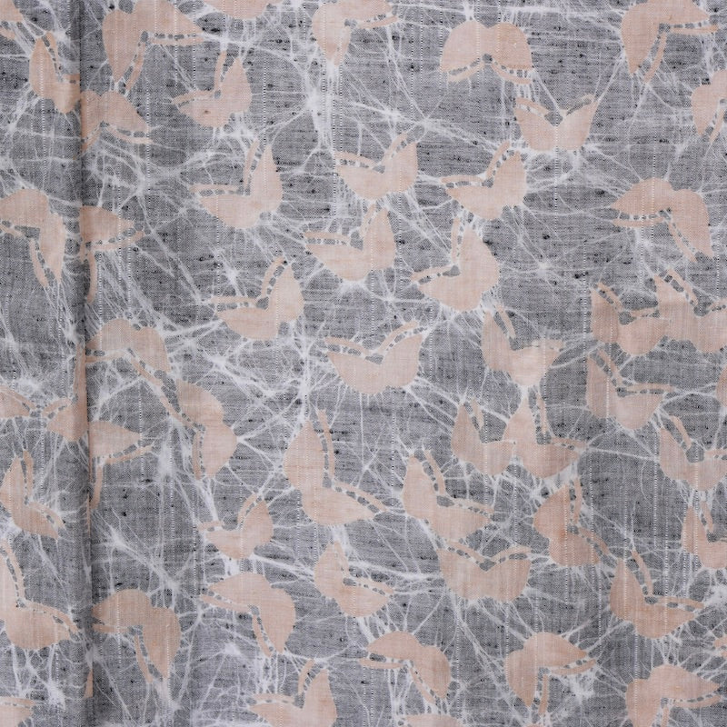 Used kimono  (Komon) S-size cotton  / 1107